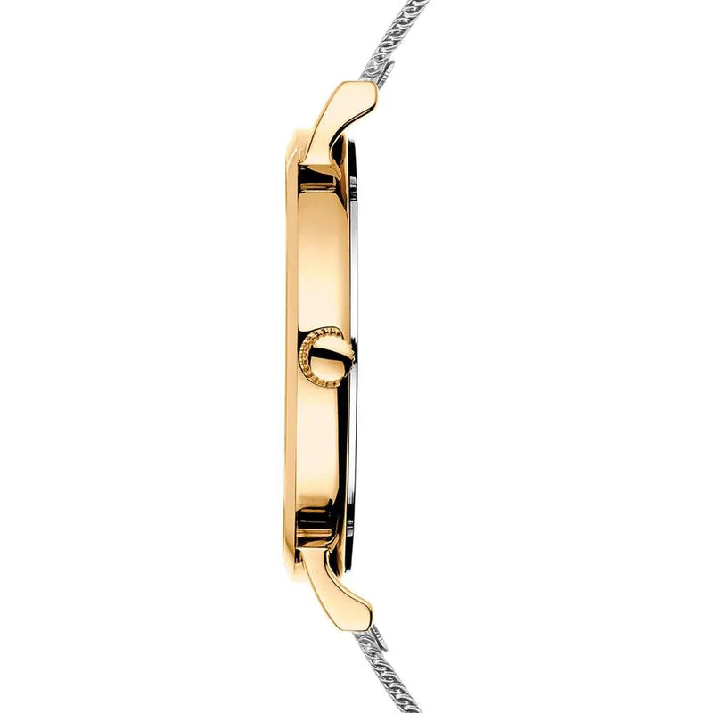 Bering Classic Ø34mm 14134-010 analog damklocka med vit urtavla och armband i rostfritt stål