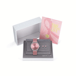Bering Classic 14134-999-GWP analog damklocka med rosa urtavla och armband i rostfritt stål