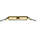 Bering Classic | polished gold | 18226-010 analog damklocka med vit urtavla och armband i rostfritt stål
