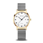 Bering Classic Ø34mm 18634-010 analog damklocka med vit urtavla och armband i titan