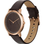 Armani Exchange AX2873 analog herrklocka med brun urtavla och armband i läder