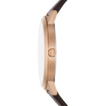 Armani Exchange AX2873 analog herrklocka med brun urtavla och armband i läder