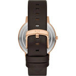 Armani Exchange AX2873 analog herrklocka med brun urtavla och armband i läder