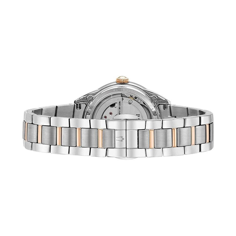 Bulova Sutton Ladies 98P170 analog damklocka med vit urtavla och armband i rostfritt stål