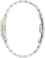Bulova Sutton 98P220 analog damklocka med vit urtavla och armband i rostfritt stål