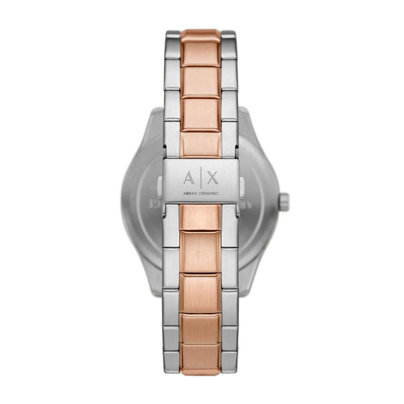 Armani Exchange Dante AX1874 analog herrklocka med flerfärgad urtavla och armband i läder