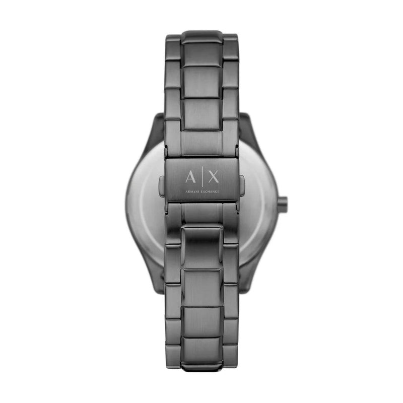 Armani Exchange AX1877 analog herrklocka med grå urtavla och armband i rostfritt stål