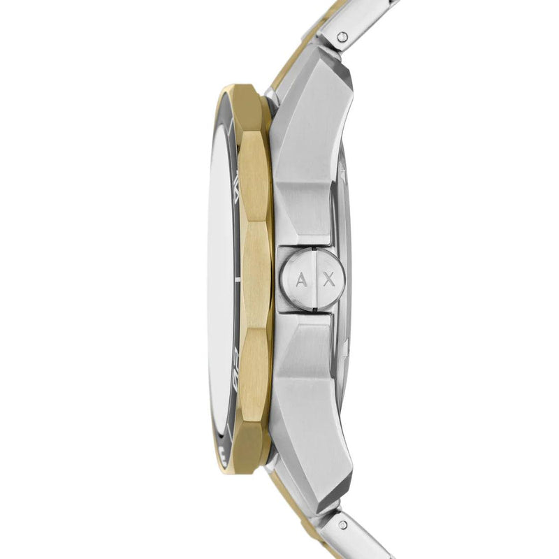 Armani Exchange AX1956 analog herrklocka med svart urtavla och armband i rostfritt stål