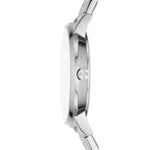 Armani Exchange AX5591 analog damklocka med rosa urtavla och armband i rostfritt stål