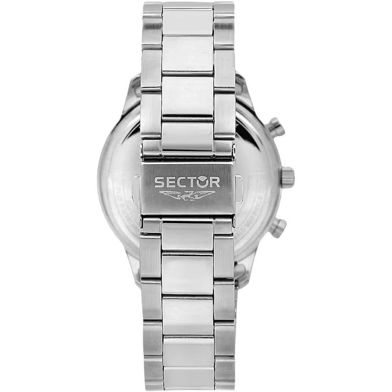Sector 270 Kronograf R3253578029 analog herrklocka med svart urtavla och armband i rostfritt stål