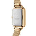 Daniel Wellington Quadro DW00100583 analog damklocka med svart urtavla och armband i rostfritt stål