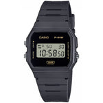 Casio Timeless F-91WB-8AEF digital unisexklocka med svart urtavla och armband i resin