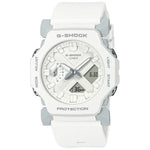 Casio G-Shock GA-2300-7AER analog herrklocka med vit urtavla och armband i resin