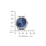 Citizen EM0500-73L analog damklocka med blå urtavla och armband i rostfritt stål