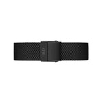 Daniel Wellington Petite Ashfield DW00100245 analog damklocka med svart urtavla och armband i rostfritt stål