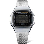 Casio Vintage ABL-100WE-1BEF digital unisexklocka med svart urtavla och armband i rostfritt stål