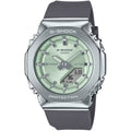 Casio G-Shock GM-S2110-3AER analog unisexklocka med grön urtavla och armband i resin