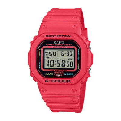 Casio G-Shock DW-5600EP-4ER digital unisexklocka med svart urtavla och armband i resin