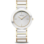 Bering Classic 11435-758 analog damklocka med vit urtavla och armband i rostfritt stål