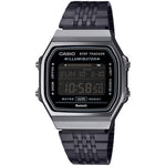Casio Vintage ABL-100WEGG-1BEF digital unisexklocka med svart urtavla och armband i rostfritt stål