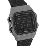 Casio Vintage ABL-100WEGG-1BEF digital unisexklocka med svart urtavla och armband i rostfritt stål