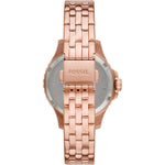 Fossil Classic ES4970 analog damklocka med grön urtavla och armband i rostfritt stål