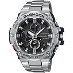 Casio G-Shock G-Steel Bluetooth GST-B100D-1AER analog herrklocka med svart urtavla och armband i rostfritt stål