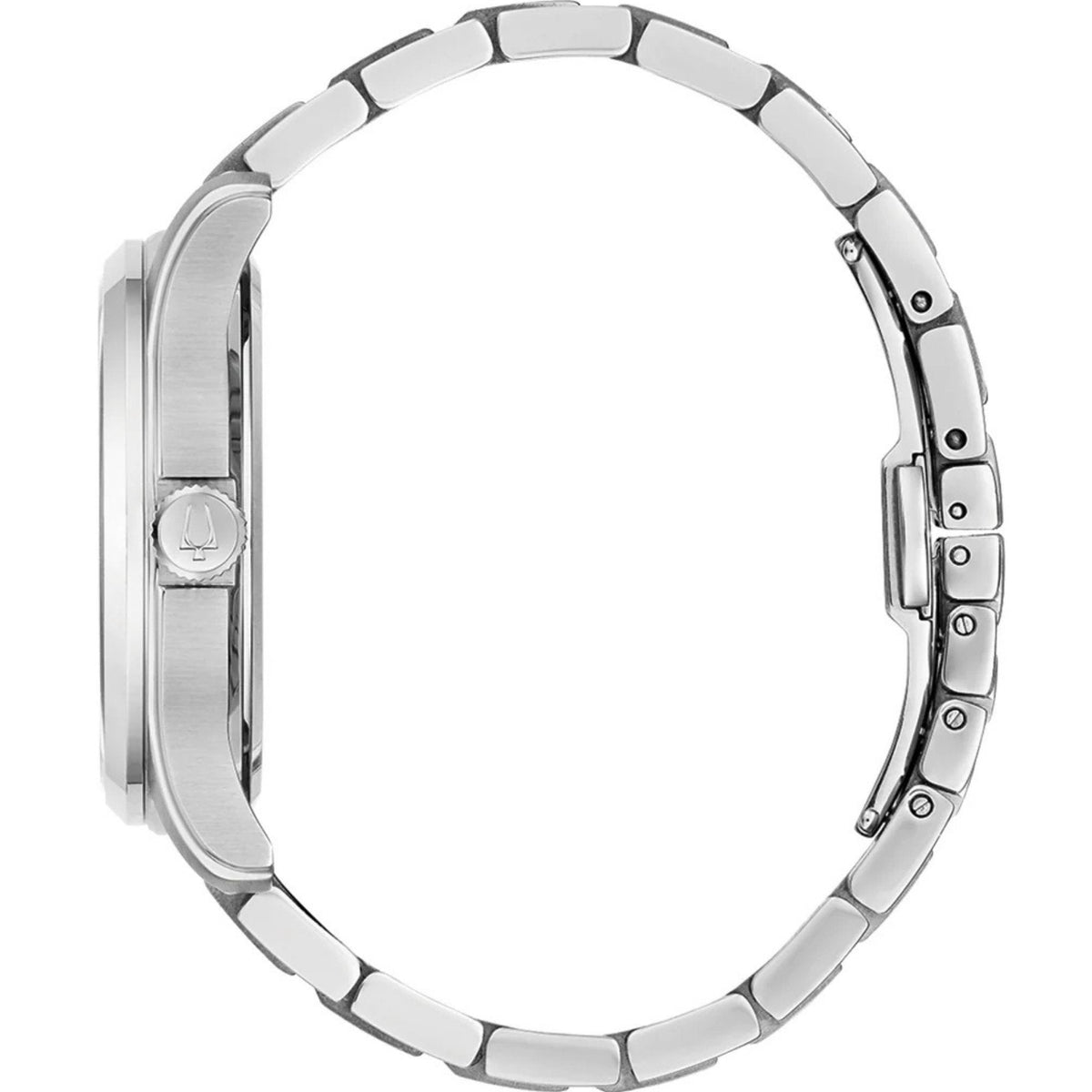 Bulova Classic 96B391 analog herrklocka med silver urtavla och armband i rostfritt stål