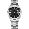 Citizen Tsuyosa automatisk NJ0150-81E analog herrklocka med svart urtavla och armband i rostfritt stål