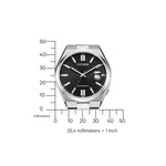 Citizen Tsuyosa automatisk NJ0150-81E analog herrklocka med svart urtavla och armband i rostfritt stål