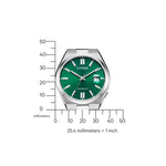 Citizen Tsuyosa automatisk NJ0150-81X analog herrklocka med grön urtavla och armband i rostfritt stål