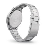 Casio Timeless MTP-1302PD-6AVEF analog damklocka med lila urtavla och armband i rostfritt stål