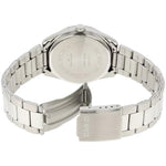 Casio Timeless MTP-1302PD-6AVEF analog damklocka med lila urtavla och armband i rostfritt stål