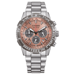 Citizen Promaster Sky Ø40mm CA4664-60X analog herrklocka med brun urtavla och armband i rostfritt stål
