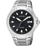 Citizen Super Titanium Herrklocka BM7430-89E analog herrklocka med svart urtavla och armband i titan
