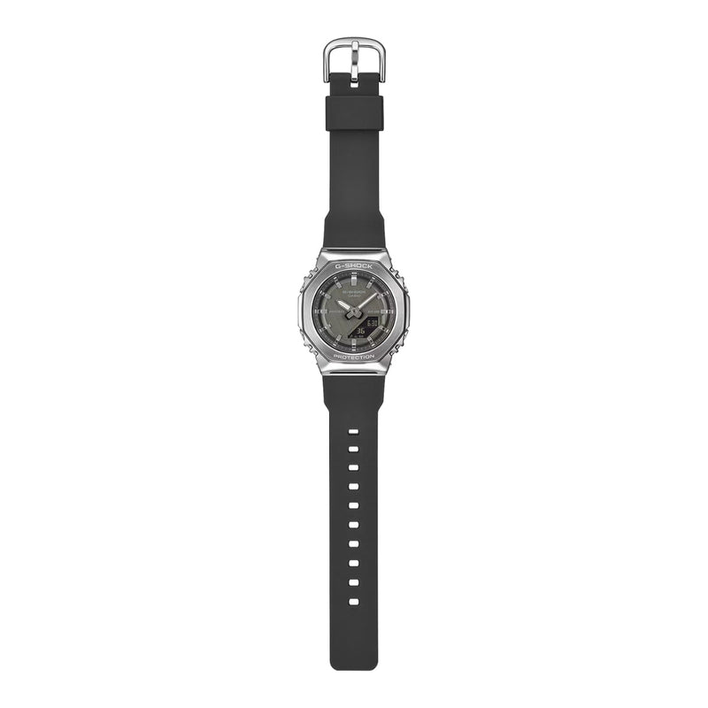 Casio G-Shock GM-S2110-1A1ER ana-digi unisexklocka med svart urtavla och armband i resin
