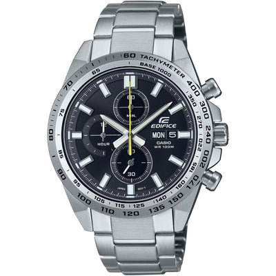 Casio Edifice EFR-574D-1AVUEF analog herrklocka med svart urtavla och armband i rostfritt stål
