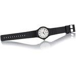 Casio Classic MQ-24-7BLLEG analog unisexklocka med vit urtavla och armband i resin