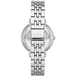 Fossil Jacqueline ES3545 analog damklocka med vit urtavla och armband i rostfritt stål