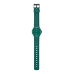 Casio Timeless MQ-24B-3BEF analog unisexklocka med grön urtavla och armband i silikon
