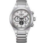 Citizen Super Titanium  Zenshin Senkei CA4690-51A analog herrklocka med vit urtavla och armband i titan