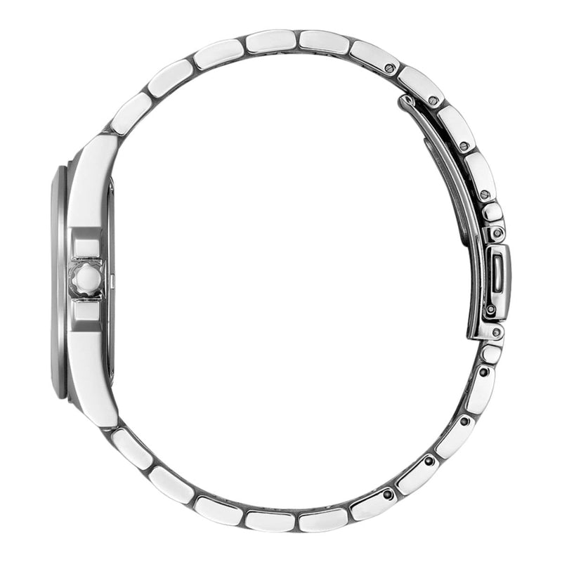 Citizen Eco-Drive EO1210-83L analog damklocka med blå urtavla och armband i rostfritt stål