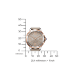 Citizen Ceci EM1166-01Z analog damklocka med beige urtavla och armband i läder