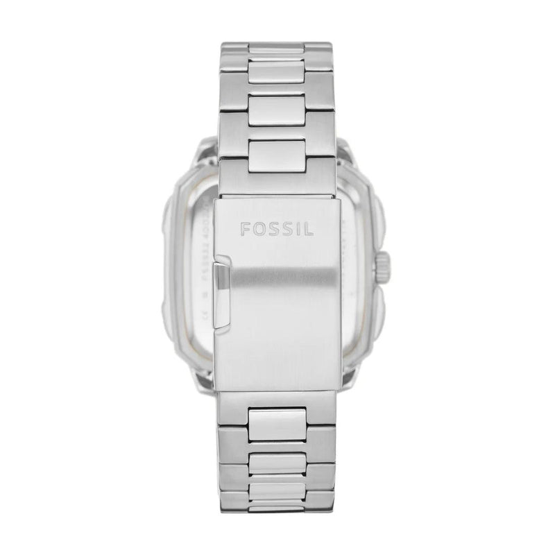 Fossil Inscription FS5933 analog herrklocka med svart urtavla och armband i rostfritt stål