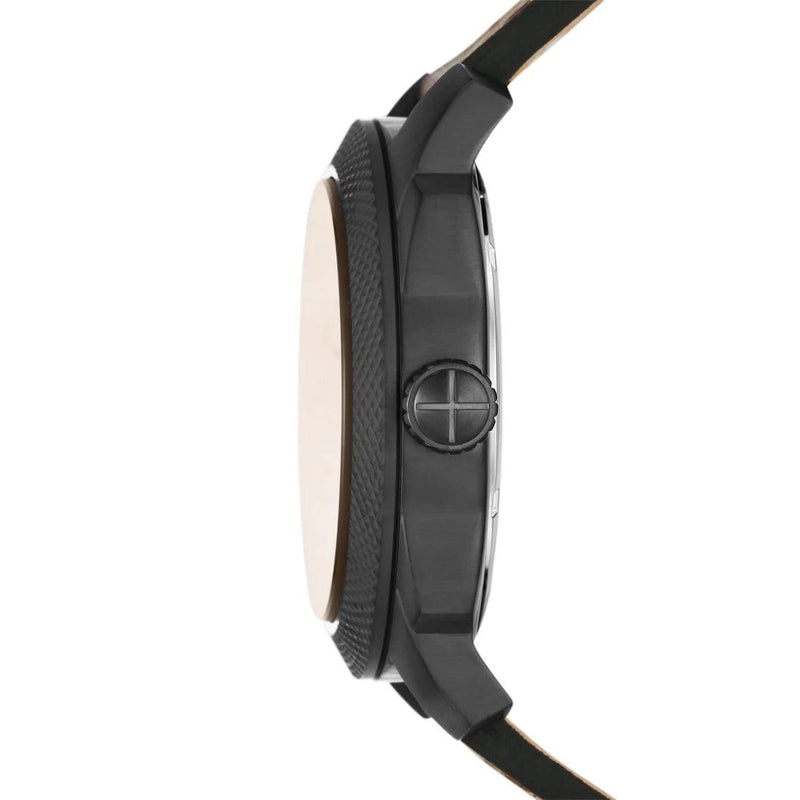 Fossil Machine FS5972 analog herrklocka med brun urtavla och armband i rostfritt stål