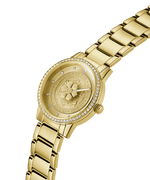 Guess Tone Guld Damklocka GW0747L2 analog damklocka med guld urtavla och armband i rostfritt stål