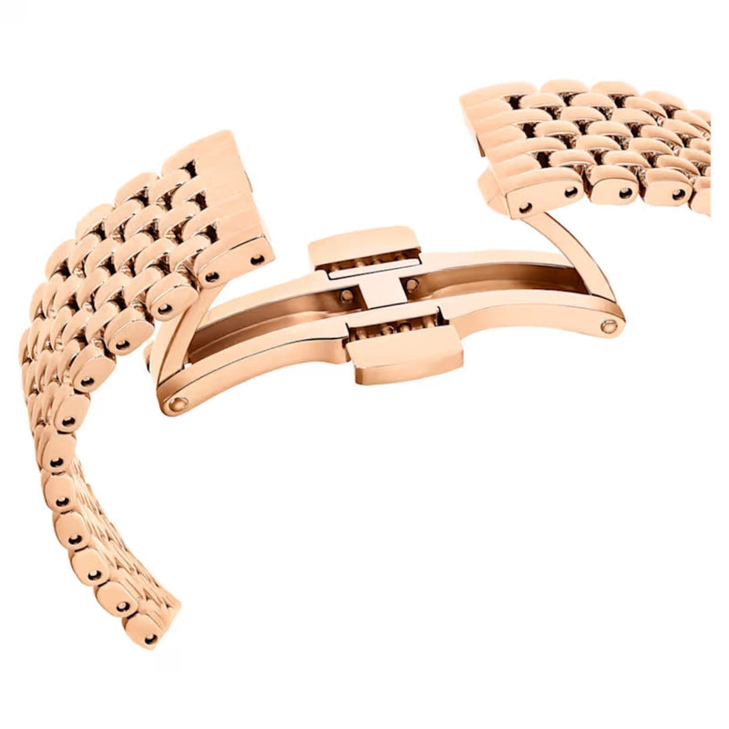 Swarovski Matrix tennis 7-link 5672981 analog damklocka med roséguld urtavla och armband i rostfritt stål