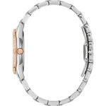 Bulova Sutton 98R281 analog damklocka med vit urtavla och armband i rostfritt stål