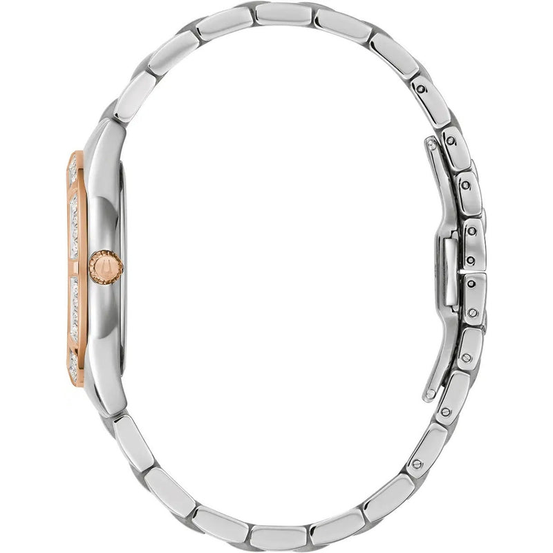 Bulova Sutton 98R281 analog damklocka med vit urtavla och armband i rostfritt stål