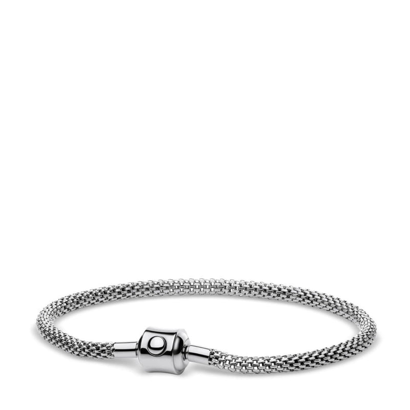 Bering Gift Set Blue analog damklocka med blå urtavla och armband i rostfritt stål